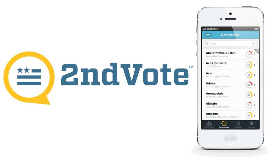 2nd Vote app lets shoppers vote with their wallet